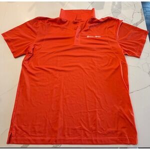 Sport-Tek Buick GMC Logo Performance Polo Shirt Orange Mens XL Short Sleeve